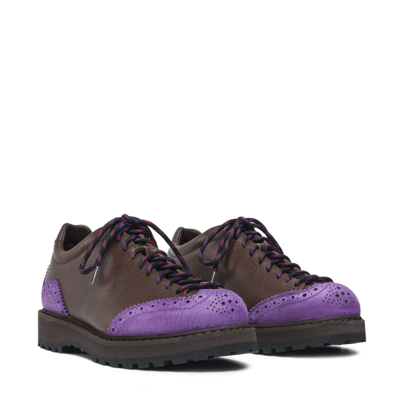 Ampezzo Wing Brown Purple Leather M